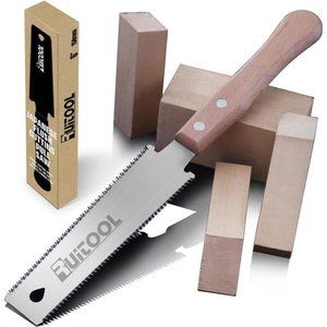 Japanese Hand Saw 6 Inch Double Edge Sided Pull Saw Ryoba SK5 Flexible Blade